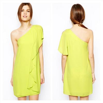 China One Shoulder Womens Cocktail Dresses for sale