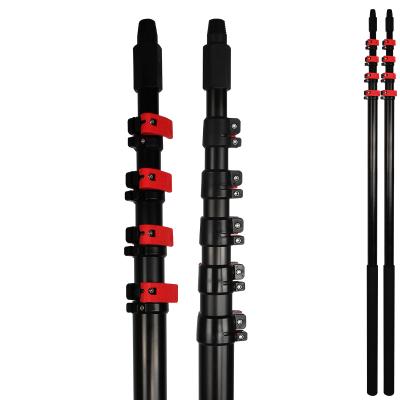 China 100% Telescopic Extentool 2021 Sustainable Carbon Fiber 3K Pole For Gutter Paint Roller Pole For Window Cleaning for sale