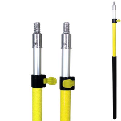 China Flip Cam Locking Small Viable Fiberglass Telescopic Poles for sale