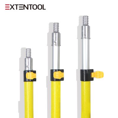 China Disposable Extentool Fiberglass Paint Stick Roller Telescopic Extension Hot Pole Telescopic Handle for sale