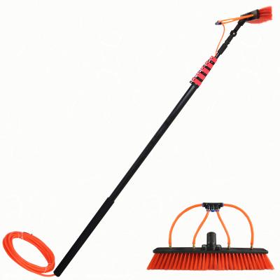 China Extentool 18ft Sustainable Water Pipe Traverse Car Brush With Long Handle 5.4m Telescopic Pole for sale