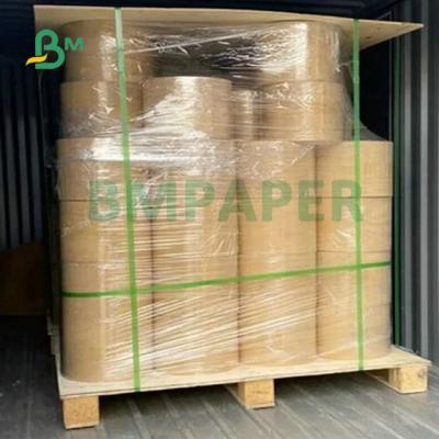 China 207mm Printable 80gsm Semi Glossy Paper + Hotmelt Adhesive + 60gsm Glassine Liner For Supermarket labels for sale