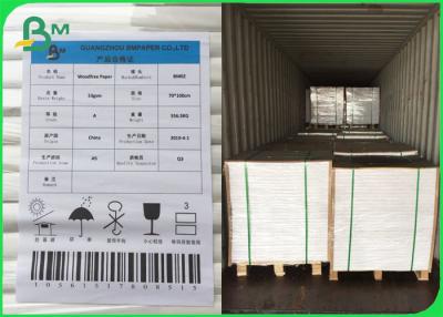 China UWF Uncoated Woodfree Paper 100gsm 120gsm OBA Free In Sheets for sale