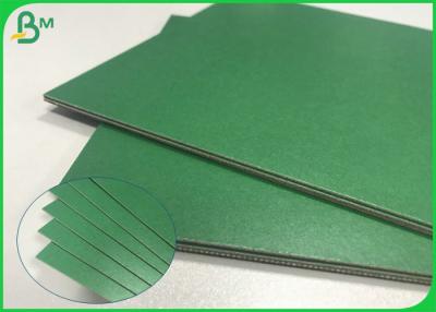 China 1.2mm 1.5mm 1.8mm Solid Smooth Thick Green Paper Cardboard For Book Binding for sale