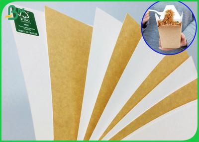 China 250gr 325gr Food Compliance White Coated Back Side Kraft Paper For Making Lunch Box for sale