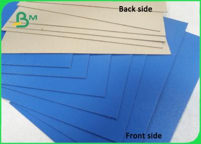 Chine Carton bleu brillant de dossiers de papier de peinture avec le dos 1.0mm de gris à vendre