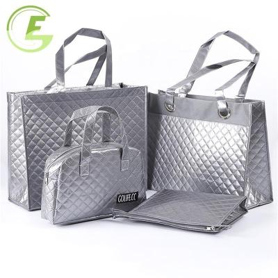 China 2022 Diamond Sample Style Grocery Handled Reusable Nonwoven Tote Bag for sale