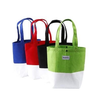 China BSCI Fashion Factory Wholesale Eco Tyvek Carry Shopping Tote Gift Bag Promotional Custom Made Handmade Felt Woman for sale