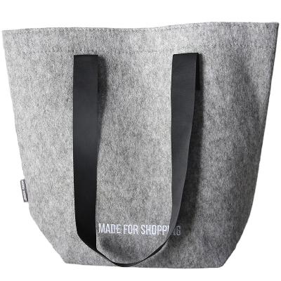 China Fashion wholesale RPET felt bag utility handbag outdoor lightweight shopping eco-bag for sale