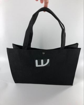 China High quality durable black wool felt bag with best price for sale