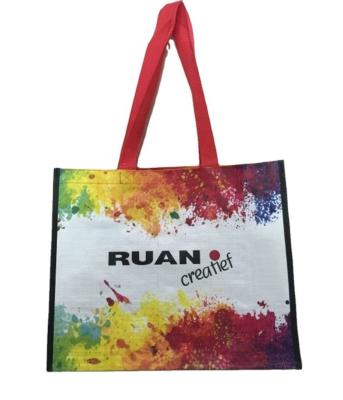 China Handled Private Custom PP Woven Bag Large Custom Shopping Bag For Supermarket for sale