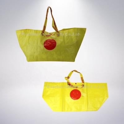 China OEM Manufacturers Handled Polypropylene Custom Recyclable Shopping Laminated PP Woven Bag for sale