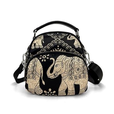 China Youth Cute Elephant Animal Pattern Custom Printing Cross - Body Handbag Unique Design Messenger Bags for sale