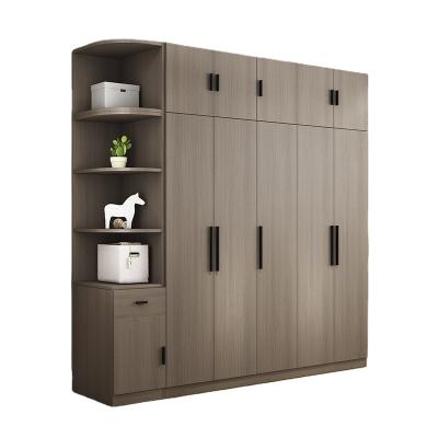 China Foldable Cheap High Quality Simple Wooden Wardrobe Bedroom Furniture for sale