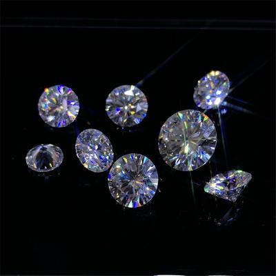 China D Sparkle Round Brilliant Cut Loose Diamond Test Past VVS1 Extremely White Color D Pearl Moissanite Moissanites For Wedding Rings Making for sale