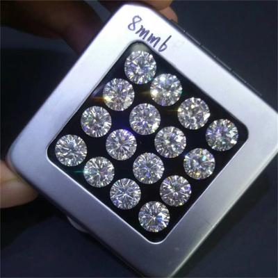 China Best Quality Glitter Loose Moissanite Flower Cut D Excellent Diamond Test Moissanites Beads Diy Jewelry Making Nine Heart&One Color Pass for sale