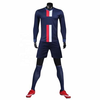 China Wholesale New Design Cheap Custom Sports Fitness Sets Long Sleeve Soccer Jersey for sale