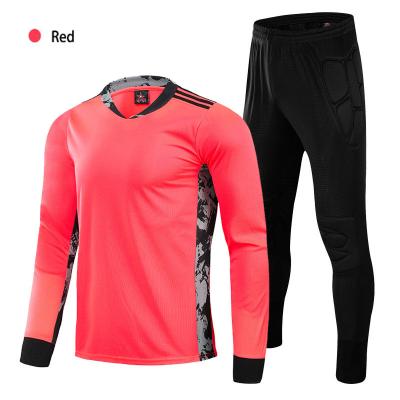 China Men's Long Football Clothes Soccer Goalie Training Sets Match Goalie Sleeved Clothes for sale