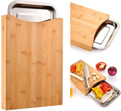 China Foldable Combohome Stocked Bamboo Chop Board For Kitchen Bamboo Cutting Board for sale