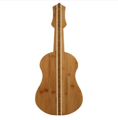 China Viable Combohome Customize Guitar Bamboo Shape Design Cutting Board Bamboo Guitar Chop Board for sale