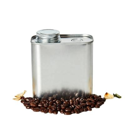 China 150g Food Grade Tea Coffee Bean Empty Tin Can For Coffee Packaging Food One Way Valve for sale