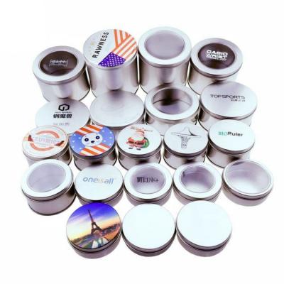 China Food Matte Round Screw Lid Wiggle Spinner Can Eye Hair Wax Solid Balm 5/10/20/30/50/60/80/100/250ml Packing Gift Tin Box for sale