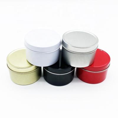 China Gift & Wholesale Custom Luxury 2 Ounce Ships Craft 70g Candle Jars Box Scented Black Deep Empty Round Matte Jars Candle Tins Containers for sale