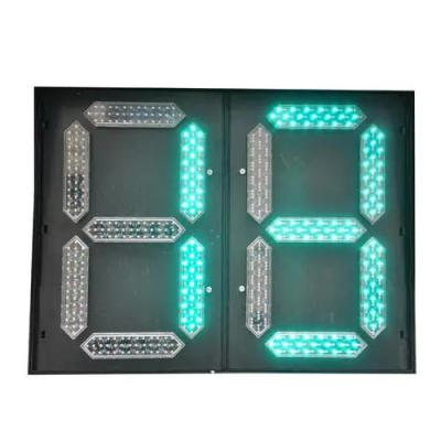 China Traffic Safety Led Warning Lights 600*800mm Traffic Countdown Timer LED Traffic Counter / Red Yellow Green Traffic Timer for sale