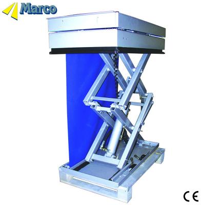 China Scissor Lift Table with Curtain CE Approved Marco High and Stationary Running Mode for sale