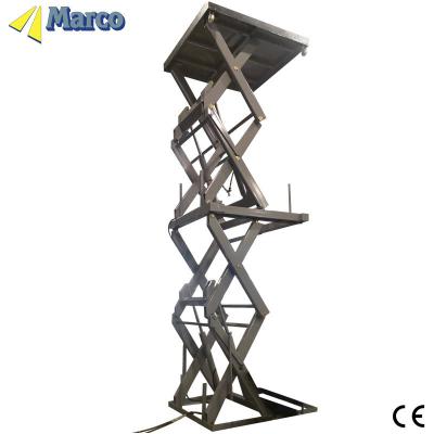 China Hydraulic Driven Marco Middle Frame Scissor High Lift Table for Versatile Applications for sale