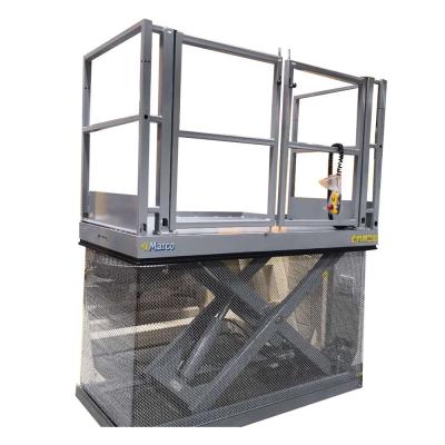 China M1-010125-D2 Ce Hydraulic Mini Scissor Lift with Handrail Running Mode Stationary for sale