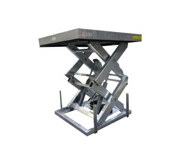 China Customized 2000kg Capacity Hydraulic Electric Stationary Scissor Lift Table with Bellow for sale