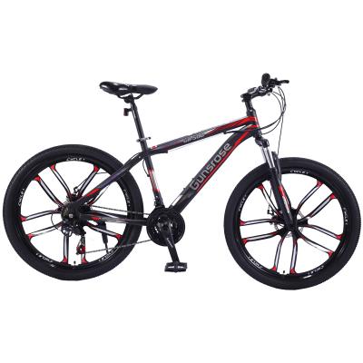 China Full aluminum alloy suspension fork mtb bicycle with aluminum alloy fame and 24 speed mountain bikes for sale