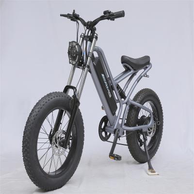 China Aluminum alloy tire retro fat bike 48V 20 inch cheap fat tire electric bike for Eu warehouse for sale