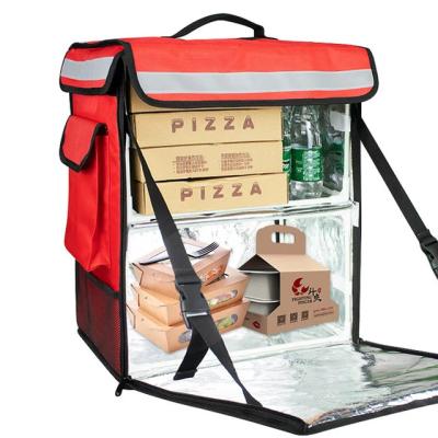 China Large Waterproof Eats Fast Food Delivery Customized Insulated Bag Delivery Heater Bags Backpacks Thermal Pizza Ice Bag for sale