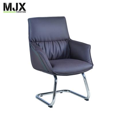 China (Height)Adjustable Office Furniture Chair Visitor Chairs No Wheels PU Visitor Chair With PU Padded Back for sale