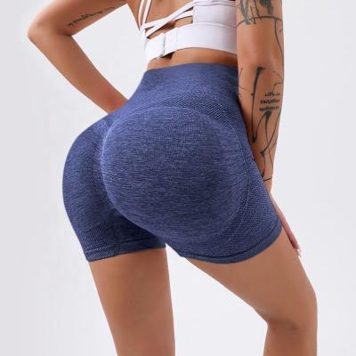 China Women Breathable Summer Promotion Yoga Shorts Gym Seamless Lift Up Fitness Sports Leggings High Waist Skinny Workout Jogging Shorts for sale