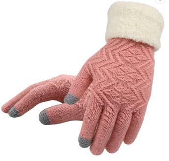 China Wechseldamen-Mode-Handschuh-ausschließlich gestrickter Winter-Herbst-Gebrauch zu verkaufen