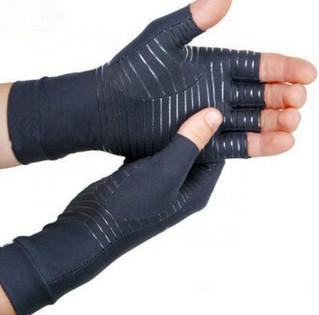 Cina Guanti Fingerless di artrite di compressione dell'equilibrio del rame di sintomi RSI di recupero in vendita