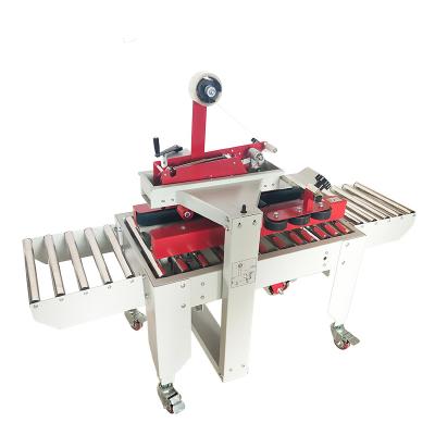 China Hot Beverage Selling Semi Automatic Left and Right Carton Drive Belt Machine Carton Box Gasket Sealing Machine for sale