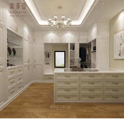 China Newest Color Bedroom Furniture Environmental Wooden Home Wardrobe White Waterproof MDF Antique Melamine Customized for sale