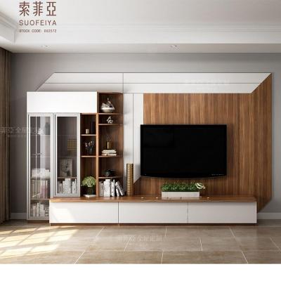 China Environmental Furniture Modern Design Wooden TV Stand / TV Console / Living Room TV Cabinet With Wall Unit for sale