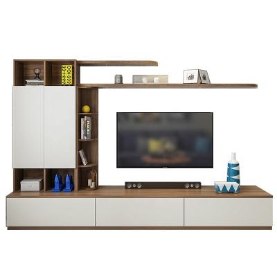 China Modern Living Room Furniture Modern TV Stand Walnut And Wooden TV Cabinet TV Stand White Modern Bedroom With Storage Drawer 25/18/5mm for sale