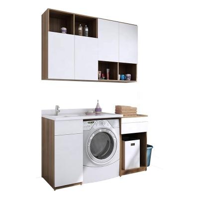 China Suofeiya Latest New Designs Custom Cabinet Waterproof Laundry Cabinet For Balcony Laundry Room for sale