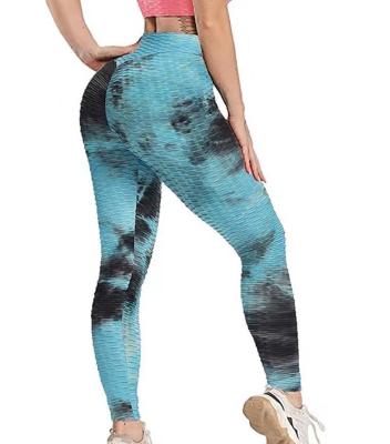 China Factory Outlet Breathable Tie Dye High Waist Women Butt Lifting Yoga Pants for sale