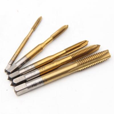 China 5pc HSS Metric Socket Plating Machine Screw Tap Drill Bit Tool Hole Titanium Set Point Opener 1set m3-m8 for sale