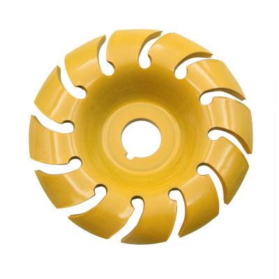 China Alloy 12 Teeth Polishing Grinding Hole Bark Angle Grinding Saw Blade Tea Grinding Plate for sale