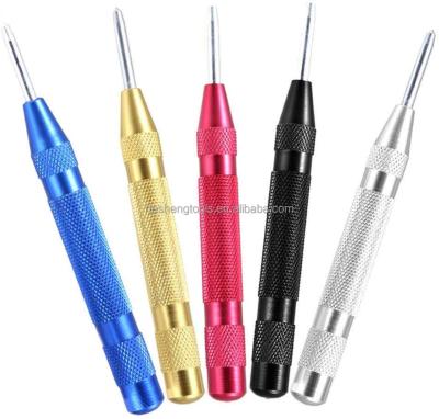 China Adjustable Impact Centering Pin Spring Loaded Marking Hole Automatic Center Punch Tools Center Punch Drill Bits Center Punch Tool for sale