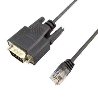 China Serial Female Monitor DB9 Pin RS232 VGA Plug Male To RJ45 6p6c 6p4c Console Cable For Monitor Patch kabel 1m for sale