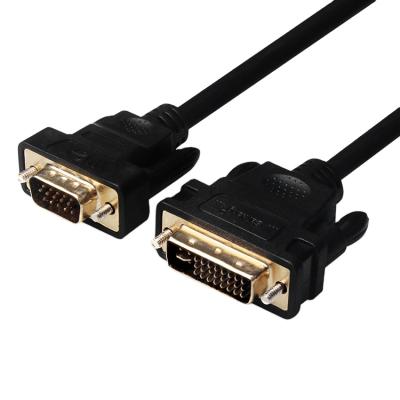 China Gold Plated COMPUTER 24+5 DVI Male To Male VGA Cable Conversion Cable Adapter Cable 1.5m For Video Device for sale